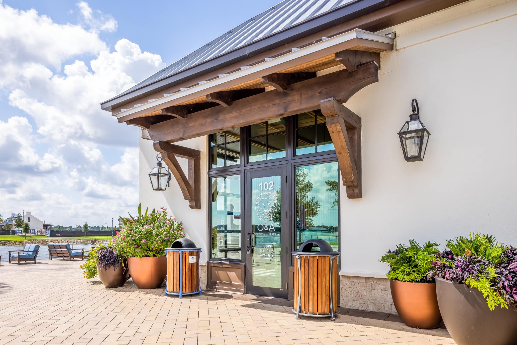 O&A Coffee Supply entrance at Waterside Place in Lakewood Ranch.